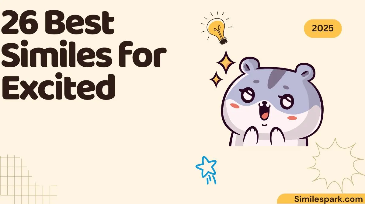 26 Best Similes for Excited