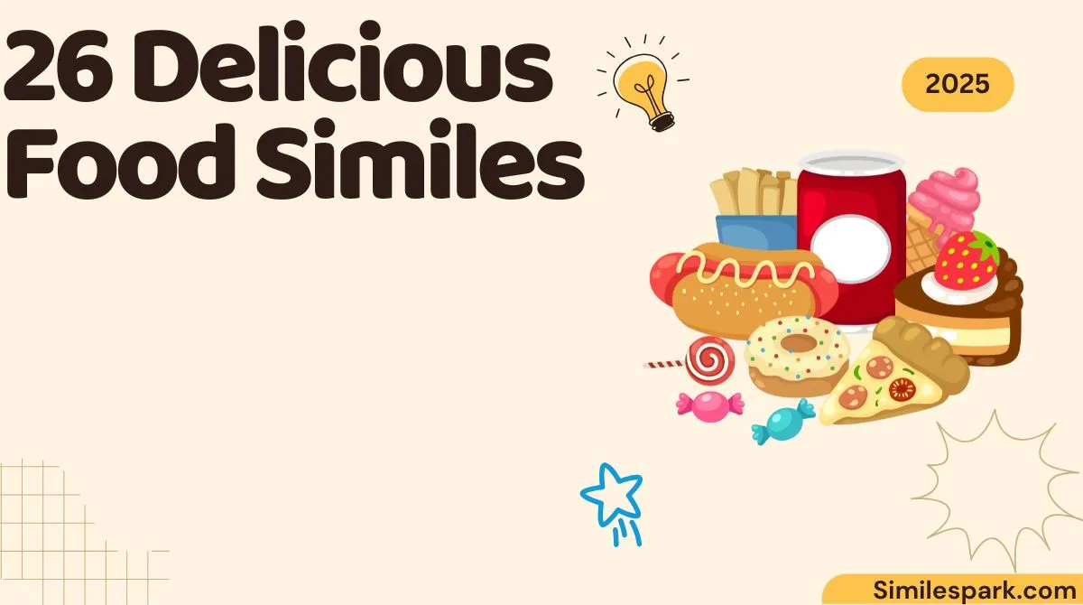 26 Delicious Food Similes