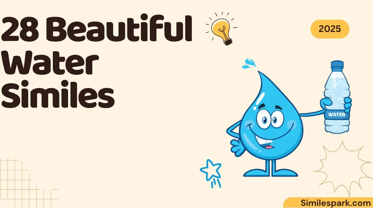 28 Beautiful Water Similes