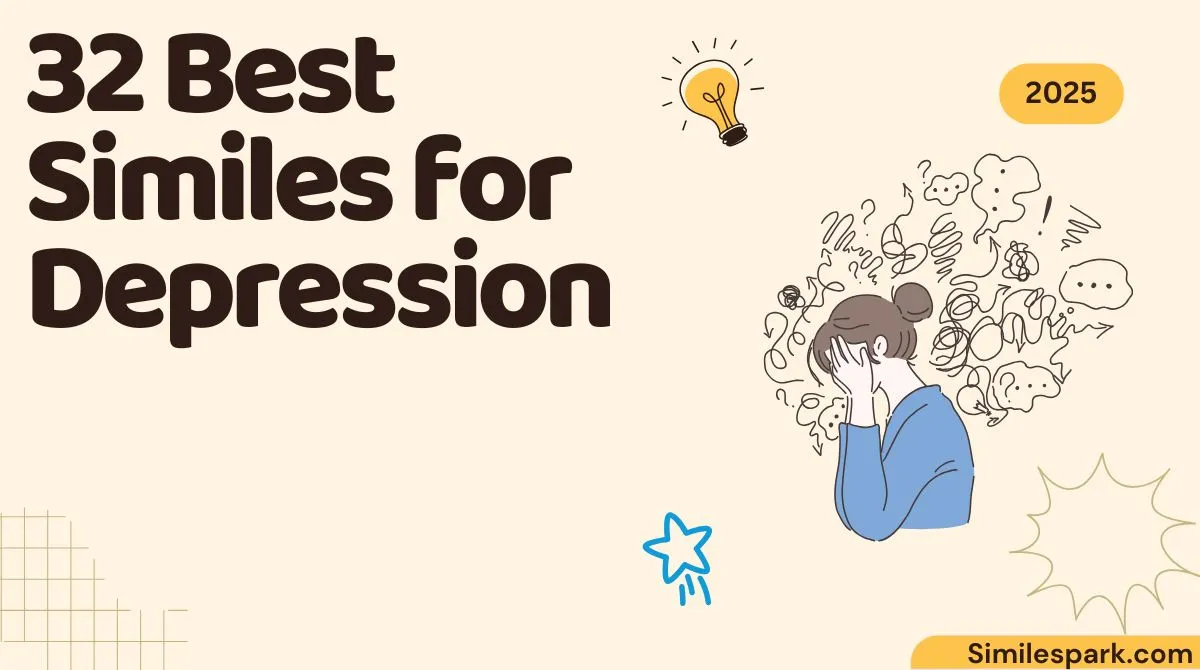 32 Best Similes for Depression