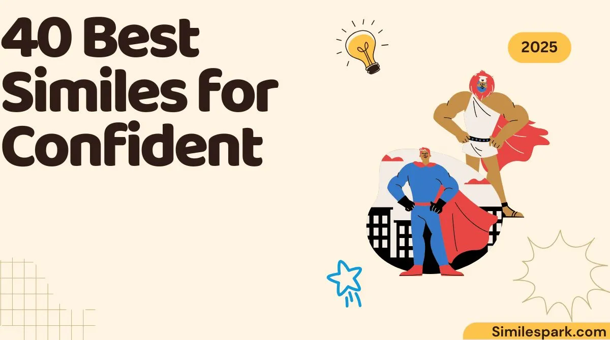 40 Best Similes for Confident