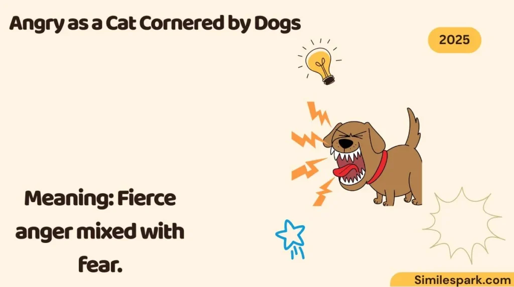 Angry as a Cat Cornered by Dogs