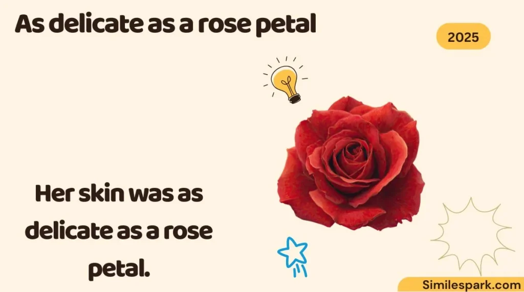 As delicate as a rose petal