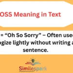 OSS Meaning in Text