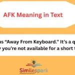AFK Meaning in Text