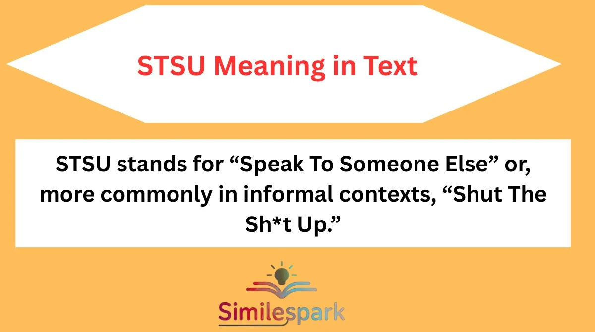 STSU Meaning in Text